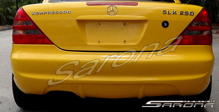 Custom Mercedes SLK  Convertible Rear Bumper (1998 - 2004) - $590.00 (Part #MB-042-RB)